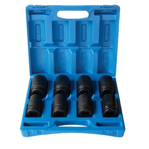 [170-600520802] 8 Pieces 1 Drive 6-Point Imperial Deep Socket Set
