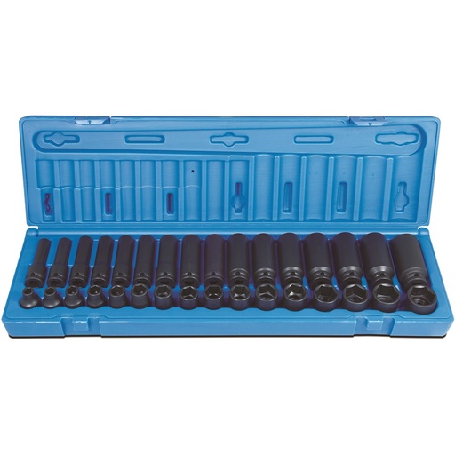 [170-611103201] 32 Piece 3/8 Drive 6-Point Metric Standard & Deep Socket Set