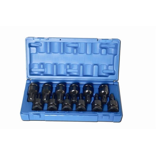 [170-653261201] 12 Piece 1/2 Inch Driveive Ribe Driver Set