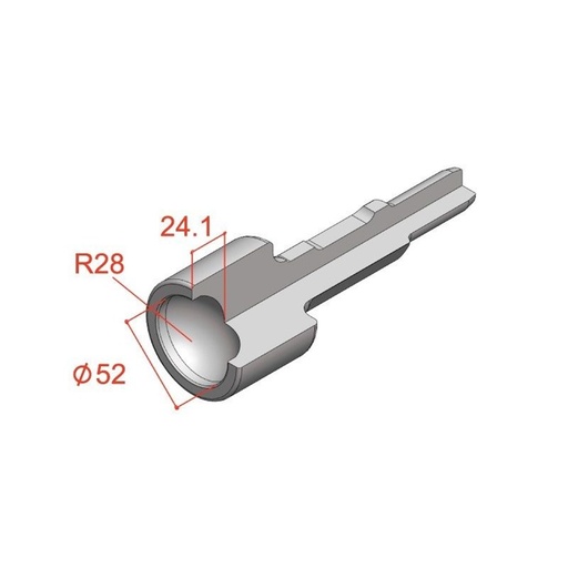 [170-22615200] 200mm 30mm Hex Shank Peg Driver