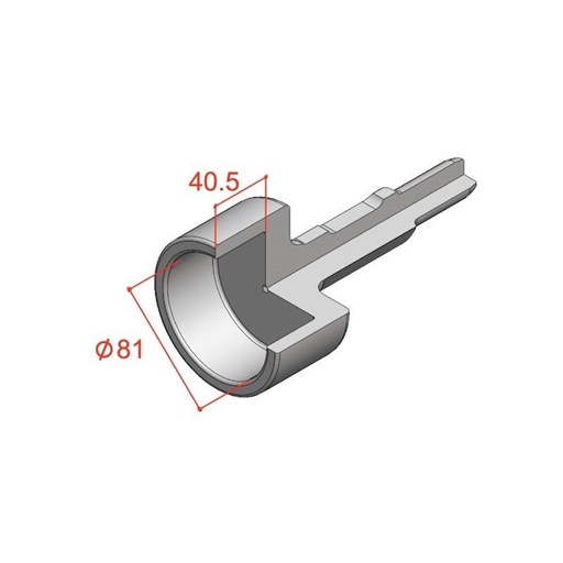 [170-22619200] 80 x 200mm 30mm Hex Shank Star Picket Driver
