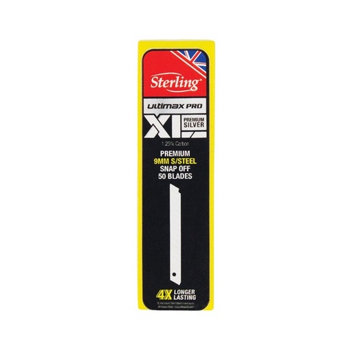[170-200-2SXL] Stainless Steel XL 9mm SS Small Snap-Off Blade (x50)