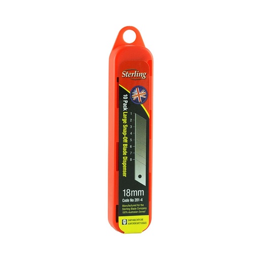 [170-201-4] STERLING 18mm Large Snap - Off Blade (x10)