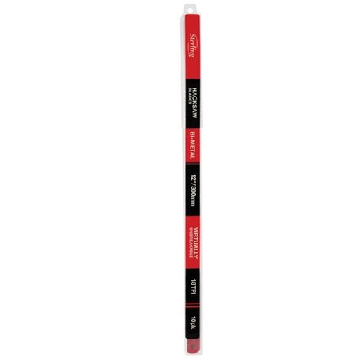 [170-300-18S-4] 18tpi Hacksaw Blades - Sterling - Tube of 10
