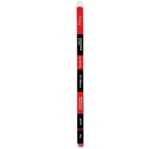 [170-300-24S-4] 24tpi Hacksaw Blades - Sterling - Tube of 10