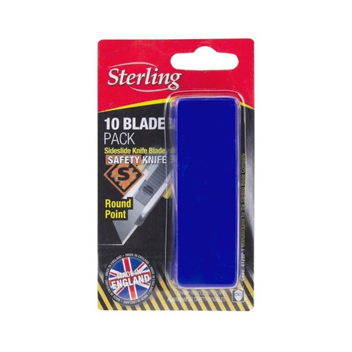 [170-412BP-1] Round Point Blade for Side-Slide Knife Carded (x10)