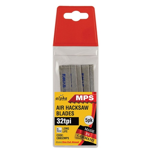[170-CBB-32MPS] 32tpi Air Hacksaw Blades - MPS (x5)