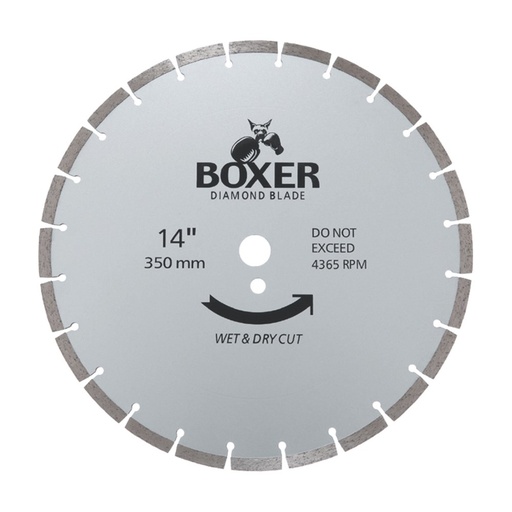[170-BXR14S] Austsaw/Boxer - 350mm (14in) Diamond Blade Boxer Segmented - 25.4/20mm Bore - Segmented