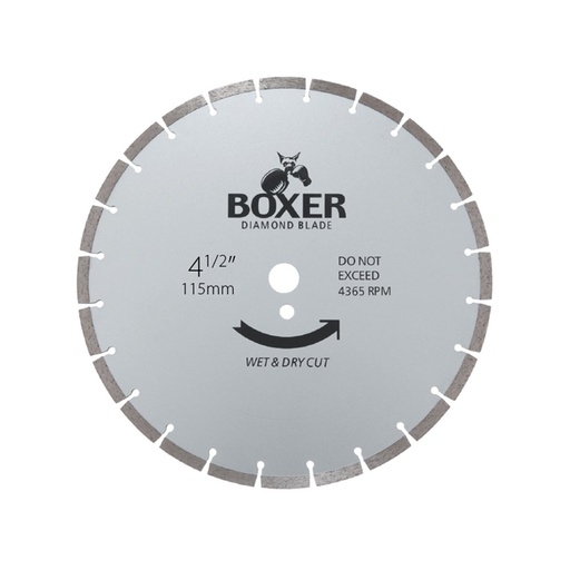 [170-BXR4.5S] Austsaw/Boxer - 115mm (4.5in) Diamond Blade Boxer Segmented - 22.2mm Bore - Segmented