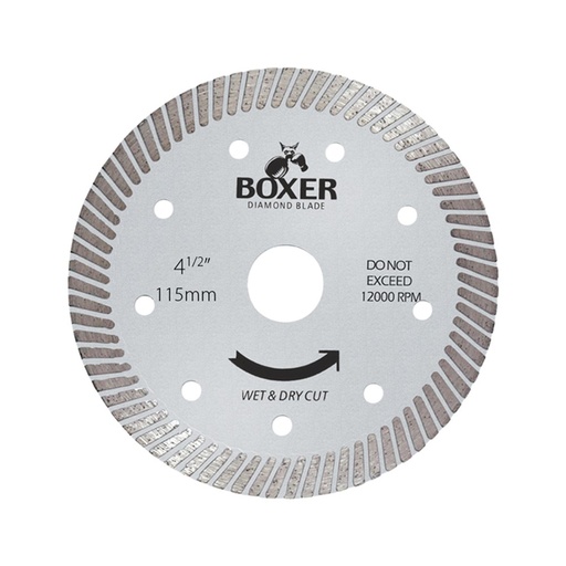 [170-BXR4.5U] Austsaw/Boxer - 115mm (4.5in) Diamond Blade Boxer Ultra Thin - 22.2mm Bore - Ultra Thin