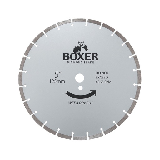 [170-BXR5S] Austsaw/Boxer - 125mm (5in) Diamond Blade Boxer Segmented - 22.2mm Bore - Segmented