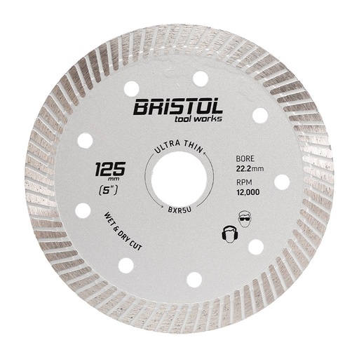 [170-BXR5U] Bristol 125mm (5in) Diamond Blade Boxer Ultra Thin - 22.2mm Bore