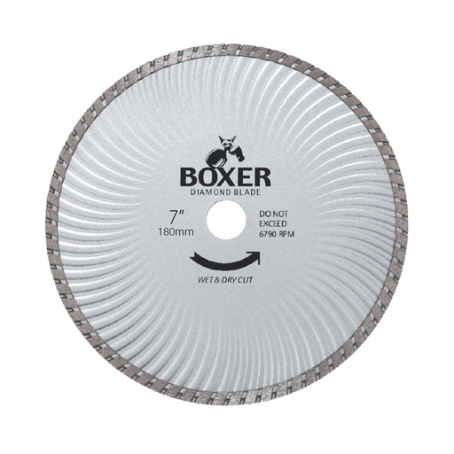 [170-BXR7T] Austsaw/Boxer - 185mm (7in) Diamond Blade Boxer Super Turbo Wave - 22.2/20mm Bore - Super Turbo