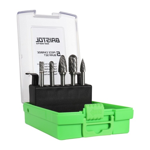 [170-BTWBURRSET1] Bristol | 5 Piece Carbide Burr Set
