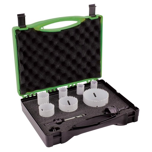 [170-BTWEL9] Bristol 9 Piece Electrical Holesaw Kit
