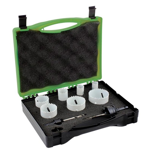 [170-BTWPL9] Bristol 9 Piece Plumbers Holesaw Kit