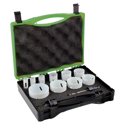[170-BTWTR12] Bristol 12 Piece Tradesman Holesaw Kit