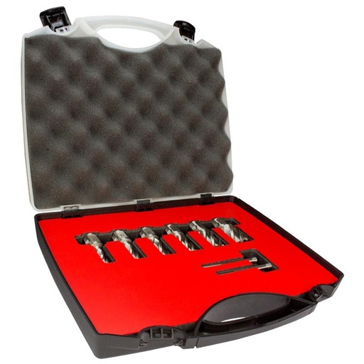 [170-HCLU.SET8] Euroboor 8 Piece Annular Cutter Set: Long Series