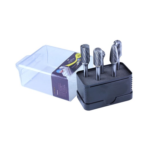 [170-BURRSET10] 5 Pce Carbide Burr Set 1/2 with 1/4 Shank