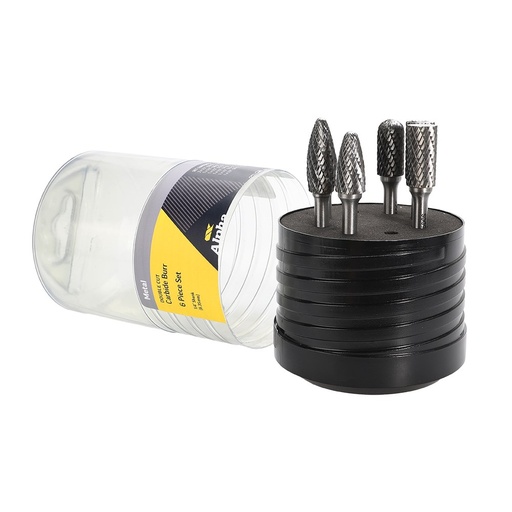 [170-BURRSET-SS] Alpha Silver Series 6 Piece Carbide Burr Set