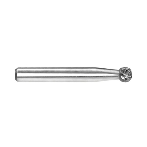 [170-CSD-1DC] 1/4in Ball Carbide Burr, 1/4in shank dia. Carded