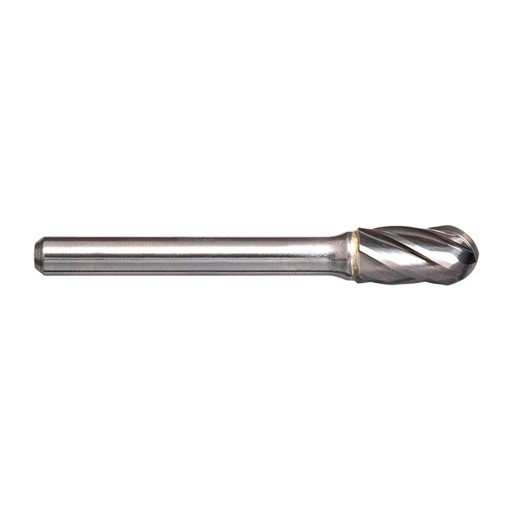 [170-SC-6AL] 5/8in Cylindrical Ball Nose Carbide Burr - Aluminium Cut