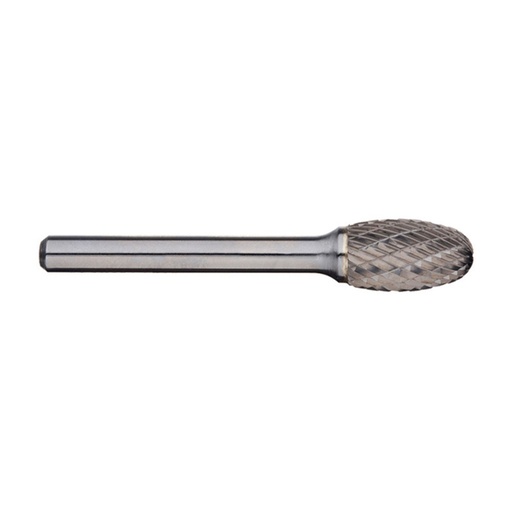 [170-SE-5L6SC] 1/2 in Oval Carbide Burr - 6 in long, single cut
