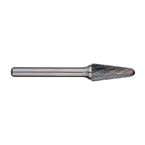 [170-SL-1L6] 1/4in Included Angle Carbide Burr, 1/4in shank dia - 6in Long