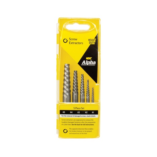 [170-9SE-SET5] 5 Piece Screw Extractor Set No.1 - 5,