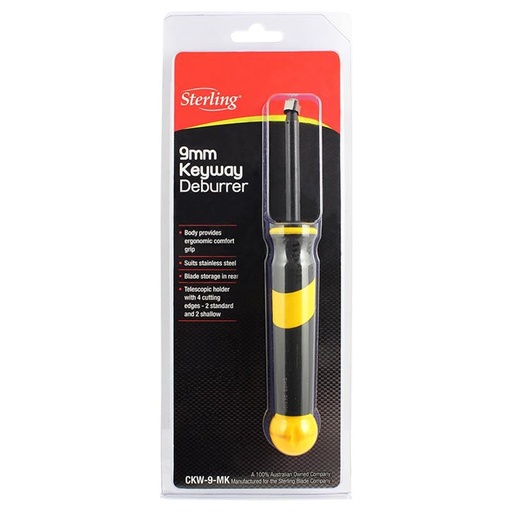 [170-CKW-9-MK] Carded - Sterling 9mm Keyway Deburring Tool
