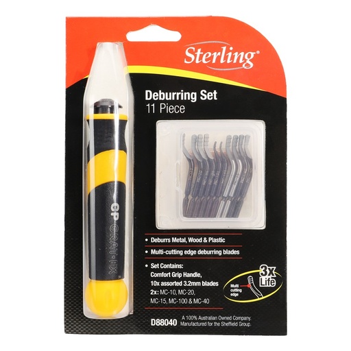 [170-D88040] 11 Piece | Deburring Set