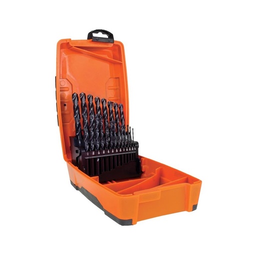 [170-SI21PBB] 21pce Black Imperial Alpha Tuffbox Drill Set 1/16-3/8in