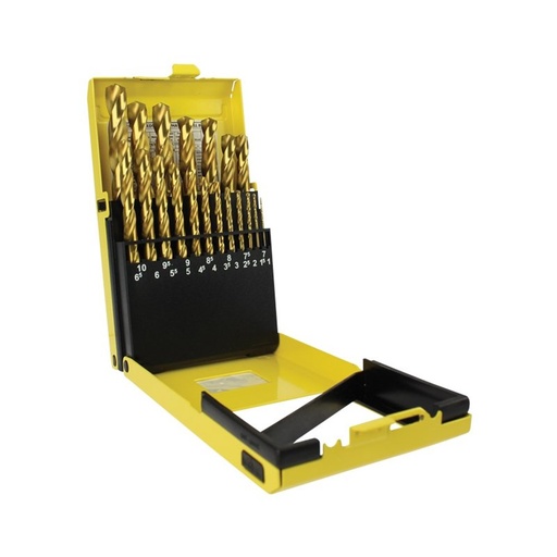 [170-SM19] 19 Piece | Alpha Slimbox Metric Drill Set