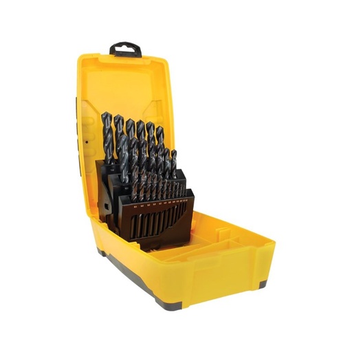 [170-SM25PBB] 25 Piece | Alpha Black Series Metric Tuffbox Drill Set