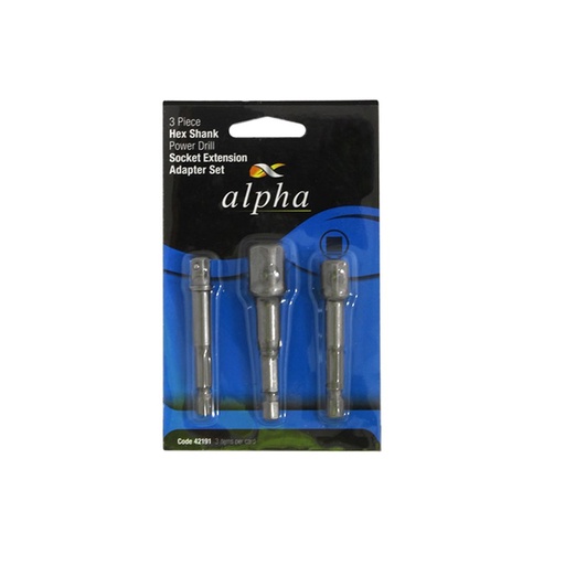 [170-42191] Adaptor Set Hex - Sq 3pce