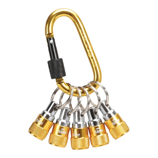 [170-CBH05] Alpha Quick Release Bit Holders and Carabiner