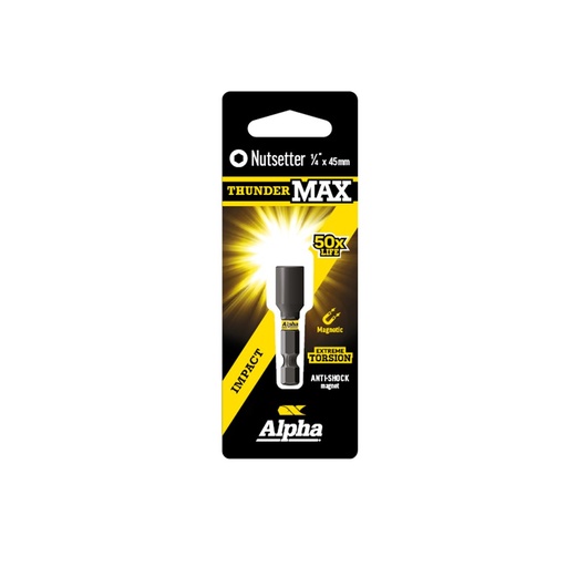 [170-CNS1445SM] ThunderMax 1/4in x 45mm Impact Magnetic Nutsetter Carded