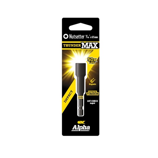 [170-CNS51665SM] ThunderMax 5/16in x 65mm Impact Magnetic Nutsetter Carded