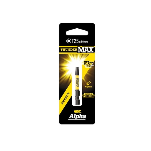 [170-CTX2550SM] ThunderMax TX25 x 50mm Impact Power Bit Carded