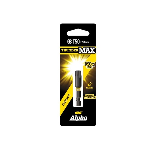 [170-CTX5050SM] ThunderMax TX50 x 50mm Impact Power Bit Carded