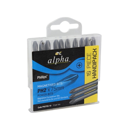 [170-PH265SH] PH2 x 65mm Power Bits - Handipack (x10)