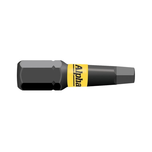 [170-SQ225SM] ThunderMax SQ2 x 25mm Impact Insert Bit Wrapped