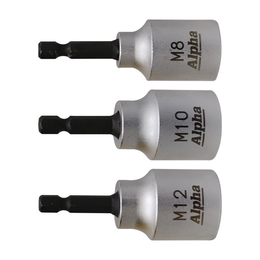 [170-TRD-SET3] Alpha Threaded Rod Driver Set | M8, M10 & M12