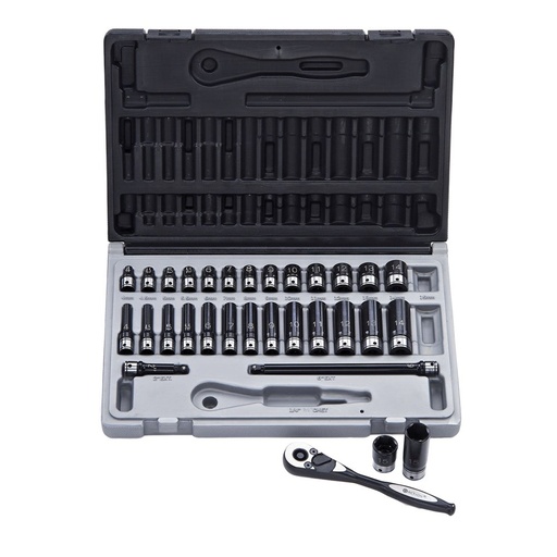 [170-10043102-4] DASET2M-31PCE 6PT 1/4"Dr Set - Carton (4)