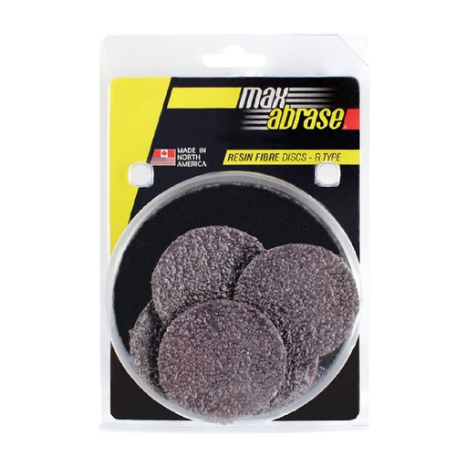 [170-CGRFC75120] Carded 5 Pack 75mm x 120 Resin Fibre Disc R Type Ceramic Grit