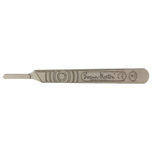 [170-NO.4SM] Swann-Morton No.4 Scalpel Handle Nickel Alloy