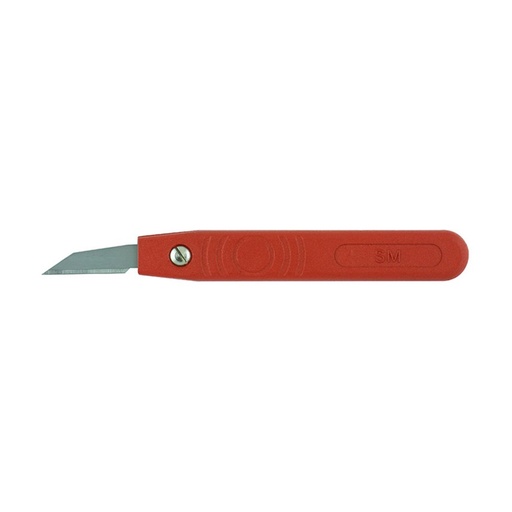 [170-SMOO] Red fixed keyhole knife 4302
