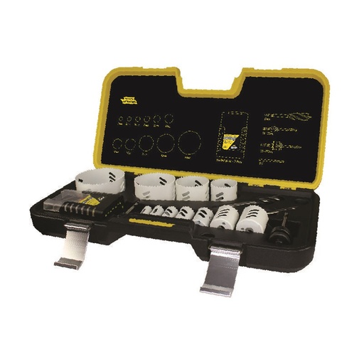 [170-HSKPLW16] Plumbers 16 Piece: Ultimate White Pointer Holesaw Kit