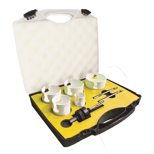 [170-HSTCTKJ7] 7pce Joiners TCT Holesaw Kit (35,54,60,68,80mm)