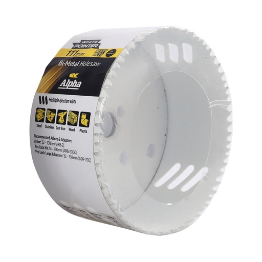 [170-HSV111B] 111mm Holesaw Bulk Wrapped